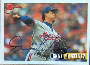 Dennis Martinez Autographed 1993 Bowman #480