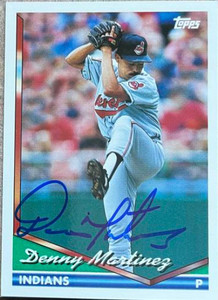 Dennis Martinez Autographed 1994 Topps Traded #7T 