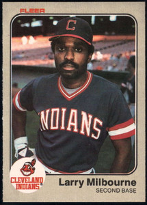 1983 Fleer #415 Larry Milbourne VG Cleveland Indians 