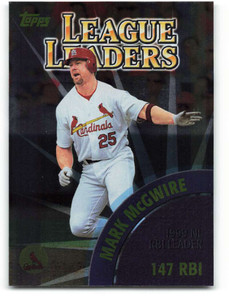 2000 Topps #463 Mark McGwire/Manny Ramirez LL VG St. Louis Cardinals/Cleveland Indians 