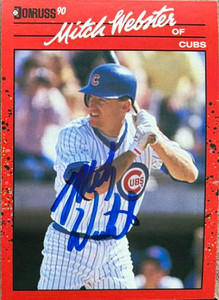 Mitch Webster Autographed 1990 Donruss #137