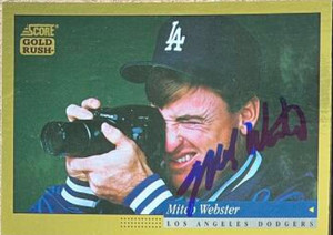 Mitch Webster Autographed 1994 Score Gold Rush #130