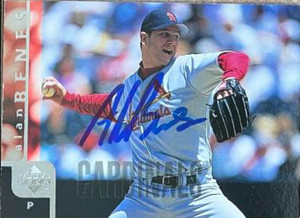 Alan Benes Autographed 1998 Upper Deck #201