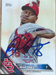 Carlos Martinez Autographed 2016 Topps Opening Day #OD-131