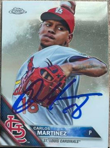 Carlos Martinez Autographed 2016 Topps Chrome #60