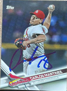 Carlos Martinez Autographed 2017 Topps #523
