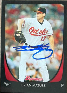 Brian Matusz Autographed 2011 Bowman #28