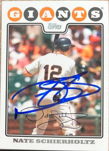 Nate Schierholtz Autographed 2008 Topps #164