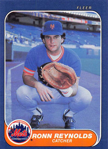 1986 Fleer #92 Ronn Reynolds VG New York Mets 