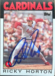 Ricky Horton Autographed 1986 Topps #783