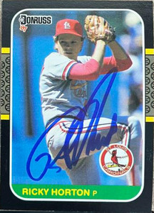 Ricky Horton Autographed 1987 Donruss #234