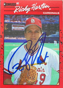 Ricky Horton Autographed 1990 Donruss #666