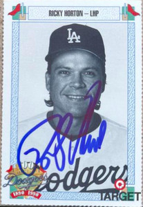 Ricky Horton Autographed 1990 Target Dodgers 100th Anniversary SGA #985 