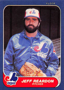 1986 Fleer #257 Jeff Reardon VG Montreal Expos 