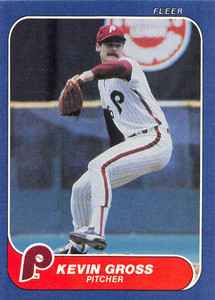 1986 Fleer #442 Kevin Gross VG Philadelphia Phillies 