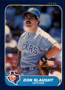 1986 Fleer #572 Don Slaught VG Texas Rangers 