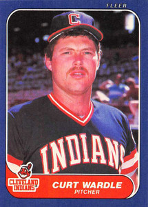 1986 Fleer #600 Curt Wardle VG Cleveland Indians 