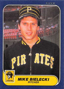 1986 Fleer #603 Mike Bielecki VG Pittsburgh Pirates 