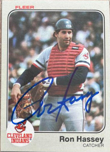 Ron Hassey Autographed 1983 Fleer #411