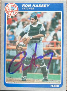 Ron Hassey Autographed 1985 Fleer Update #U-50