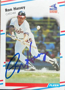 Ron Hassey Autographed 1988 Fleer #399