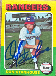 Don Stanhouse Autographed 1975 Topps #493