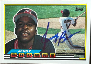 Jerry Browne Autographed 1989 Topps Big #236