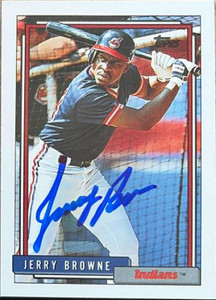 Jerry Browne Autographed 1992 Topps #219