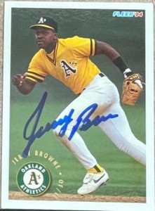 Jerry Browne Autographed 1994 Fleer #257