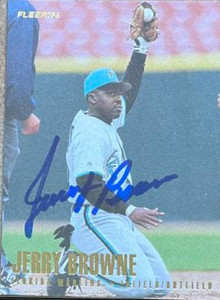 Jerry Browne Autographed 1996 Fleer #382