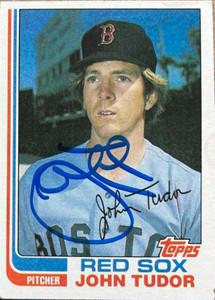 John Tudor Autographed 1982 Topps #558