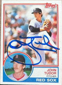 John Tudor Autographed 1983 Topps #318