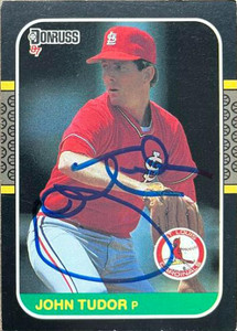 John Tudor Autographed 1987 Donruss #170