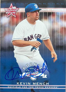 Kevin Mench Autographed 2002 Leaf Rookies and Stars #338