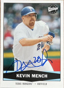 Kevin Mench Autographed 2004 Upper Deck Vintage #283