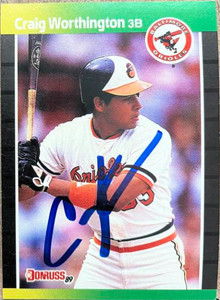 Craig Worthington Autographed 1989 Donruss #569