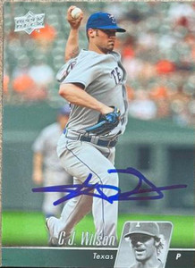 C.J. Wilson Autographed 2010 Upper Deck #501