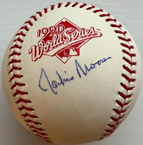 Jackie Moore Autographed 1990 World Series Baseball Jackie Moore Autographed 1990 World Series Baseball
