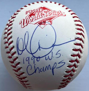 SOLD 160506 Rob Dibble Autographed 1990 World Series Baseball 1990 WS Champs
