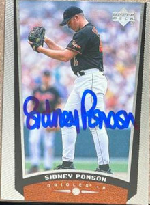 Sidney Ponson Autographed 1999 Upper Deck #321
