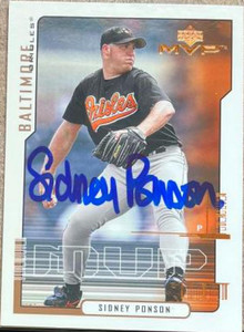 Sidney Ponson Autographed 2000 Upper Deck MVP #129