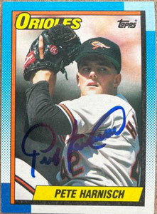Pete Harnisch Autographed 1990 Topps #324