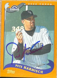 Pete Harnisch Autographed 2002 Topps #498