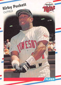 1988 Fleer #19 Kirby Puckett VG Minnesota Twins 