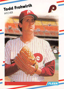 1988 Fleer #301 Todd Frohwirth VG RC Rookie Philadelphia Phillies 