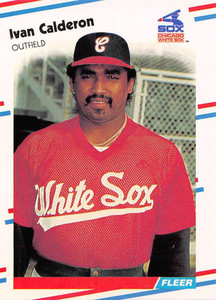 1988 Fleer #394 Ivan Calderon VG Chicago White Sox 