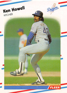 1988 Fleer #520 Ken Howell VG Los Angeles Dodgers 