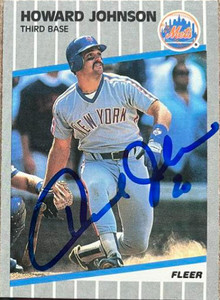 Howard Johnson Autographed 1989 Fleer #39