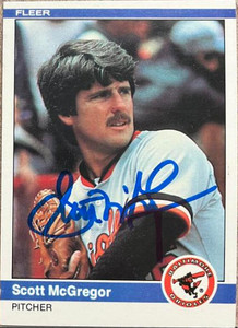 Scott McGregor Autographed 1984 Fleer #13