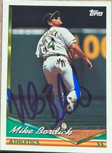 Mike Bordick Autographed 1994 Topps #188